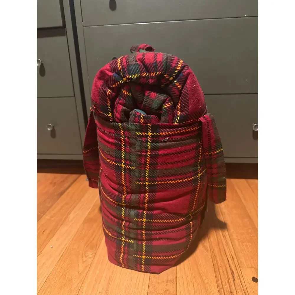 NEW Hallmark Classic Plaid QUEEN Flannel 3-piece Comforter Set Christmas